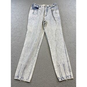 VINTAGE P.S. Gitano Jeans Womens 10 Blue Acid Wash High Rise‎ Tapered Leg 90s